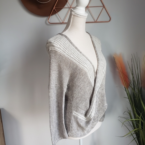 Soft Surroundings, Wrap Around Knit Linen Sweater - Picture 5 of 10
